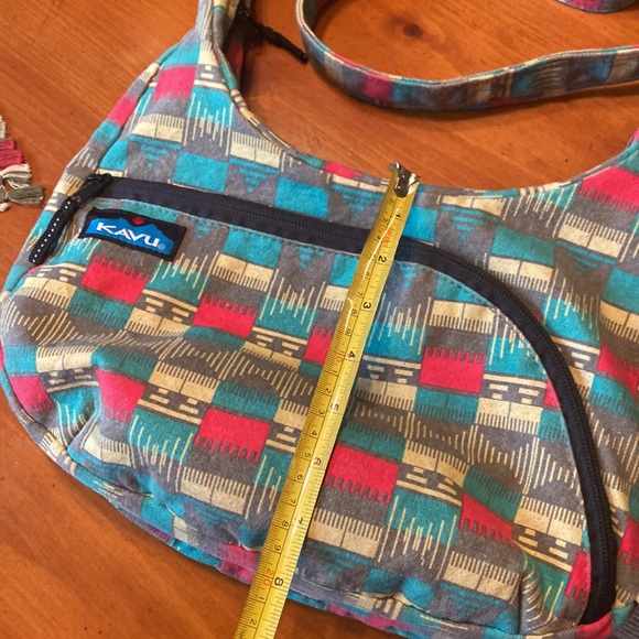 KAVU Limited Edition Sydney Satchel Crossbody Bag Multicolor Boho Adjustable Zip - Picture 14 of 16